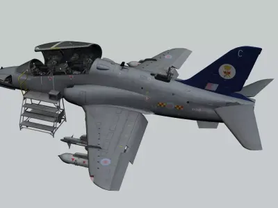 Hawk T1 3D Cockpit 3D model