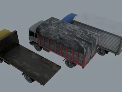 Pegaso Trucks Low-poly 3D model