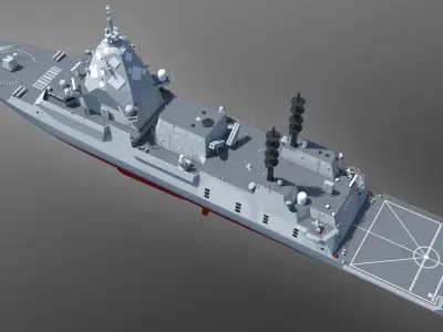 Hunter Class Frigate (SEA 5000) 3D model
