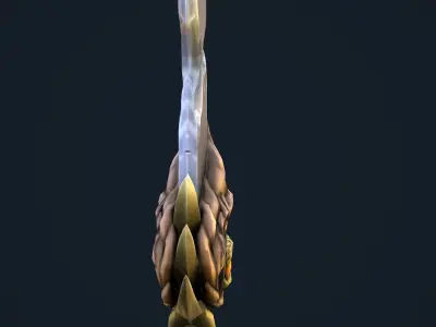 Fireball Dagger 3d Model Low-poly 3D model