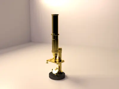 Antique Microscope 3D model
