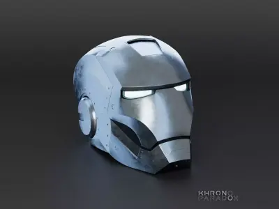 Mk 2 helmet Low-poly 3D model