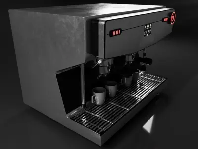 Industrial coffee making machine 3D model