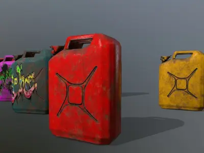 Jerry Can Low-poly 3D model
