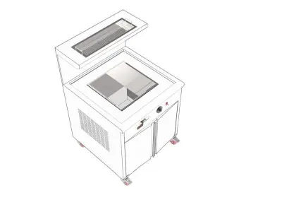3Falafel Frying Machine 3D model