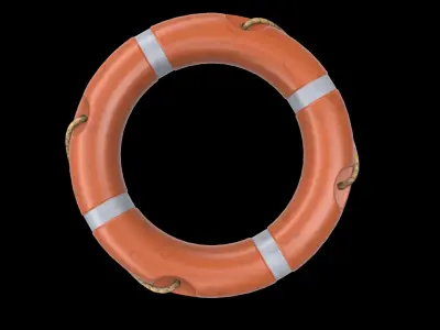 round lifebuoy 3D model