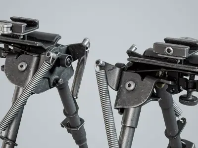 Bipod bipod Harris s BRM 6-9 Mount Low-poly 3D model