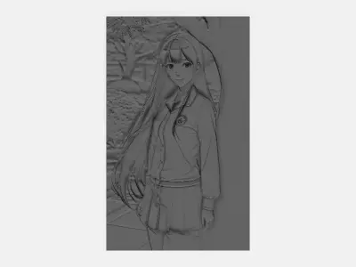 Girl art 3d Free 3D print model