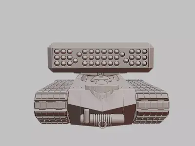 Heavy LRM Carrier Battle Vehicle 3D Printable Model 3D print model