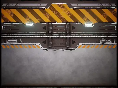 PBR Sci-Fi Texture Pack 02 Low-poly 3D model