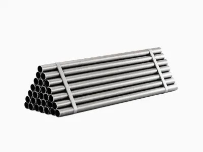 Industrial Pipes 01 3D model