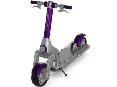 Electric Scooter 3D model 7