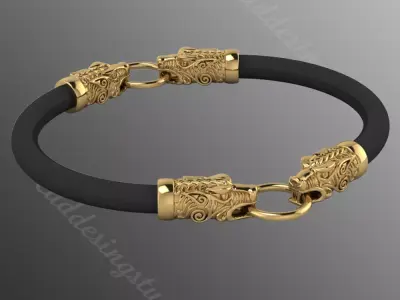 Bracelet ak3 Dragon 3D print model