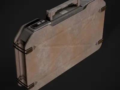 Sci-fi Military Crate Low-poly 3D model
