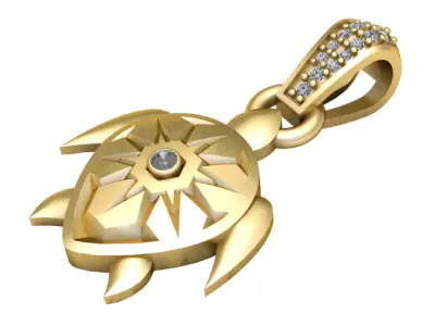 TUTTLE INSECT PENDANT 3D PRINTABLE MODEL 3D print model