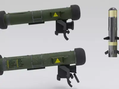 Rocket System Javelin FGM 148 3D model
