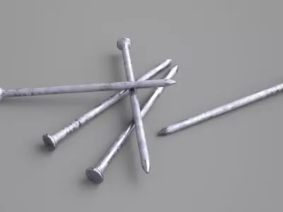 Game Ready Nails group of Free low-poly 3D model