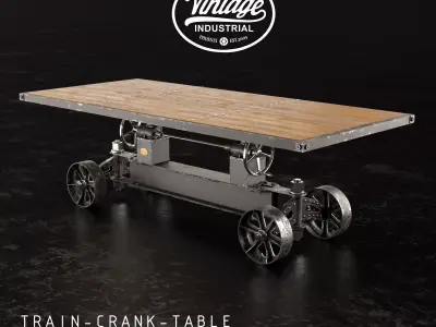 Train Crank Table 3D model