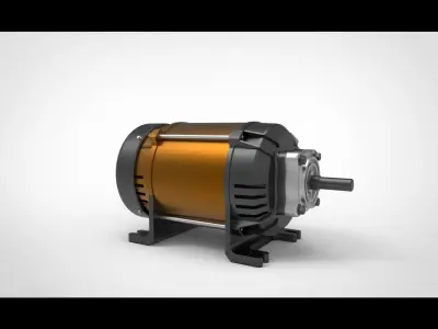 AC Electrical Motor 3D model