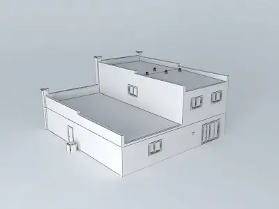 Industrial style House Free 3D model