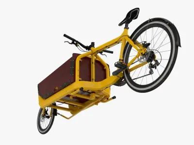 Cargo Bike with Box 3D model