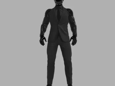 Cyberpunk Business Agent 3D Model 3D model