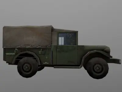 Dodge M37 Low-poly 3D model