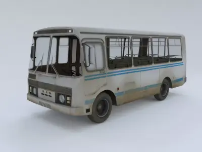 PAZ Bus - Low Poly Low-poly 3D model