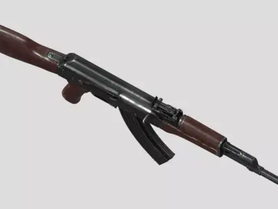 AK-47 Kalashnikov Low-poly 3D model purchase