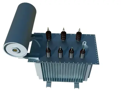 Oil Immersed Power Transformer 3D model