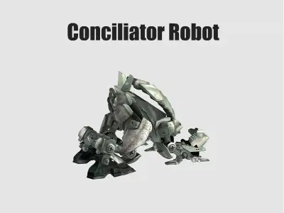Conciliator Dragon Low-poly 3D model