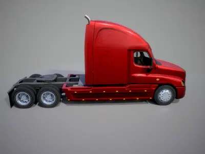 American Truck 1 and upgrades - Mobile Asset Low-poly 3D model