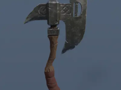 Low-poly axe Low-poly 3D model purchase