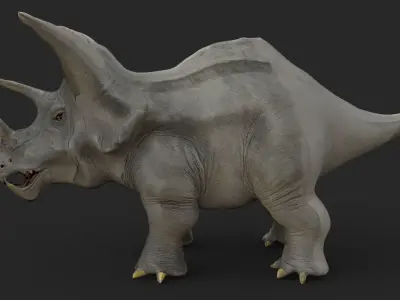 Triceratops Low-poly 3D model get