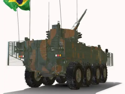 iveco guarani 8x8  Low-poly 3D model purchase