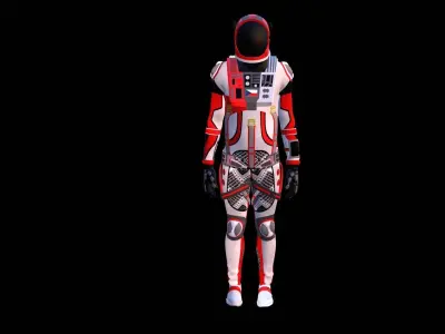 Astronaut Spacesuit Czech Republic 3D model