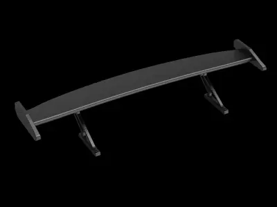 Spoiler industrial garage racer tuning 3D model