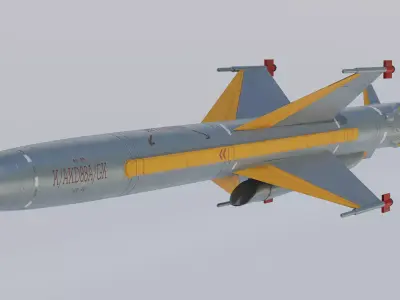 KD-88 surface-to-air missile 3D model