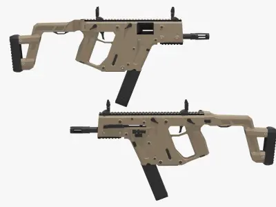 Kriss vector Low-poly Low-poly 3D model