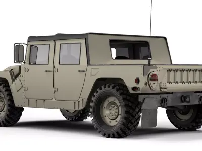 Humvee Military HMMWV M998A1 1994 3D model