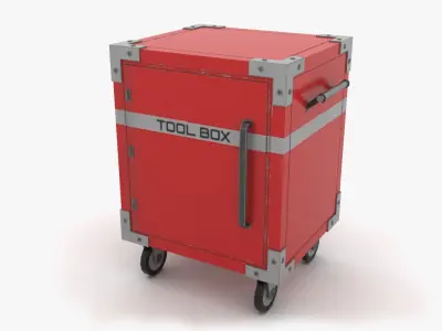 Tool box Low-poly 3D model