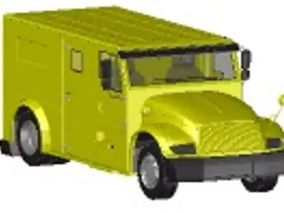 transporte valores 3D model
