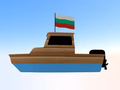 Bulgaria Fishing Boat 3D model