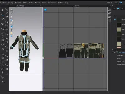 Military uniform 3D model buy