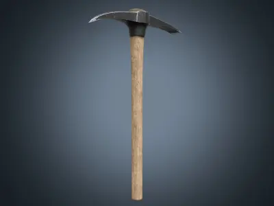 Pickaxe PBR Game Ready Low-poly 3D model