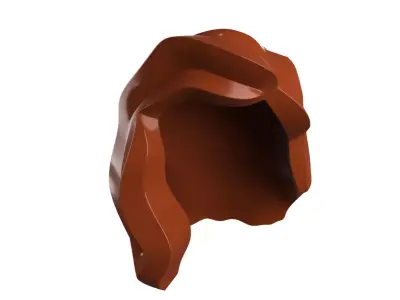 Custom3Dprint Minifigure Accessory - Minifigure Hair S2 - 003 3D print model
