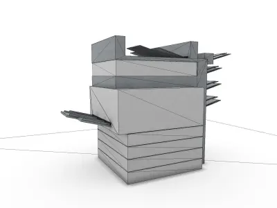 Copy Machine SHC Quick Office LM Low-poly 3D model