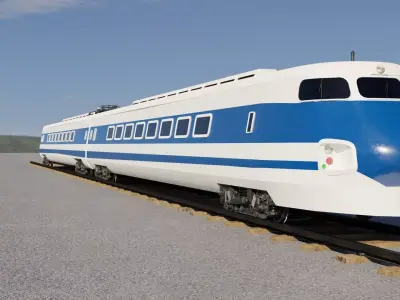 Train 3D model japanese high speed 3D model
