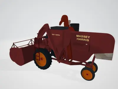 Massey Harris Combine Harvester 3D model