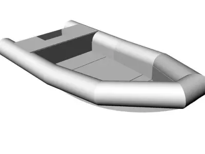 PEHD dinghy 3D model